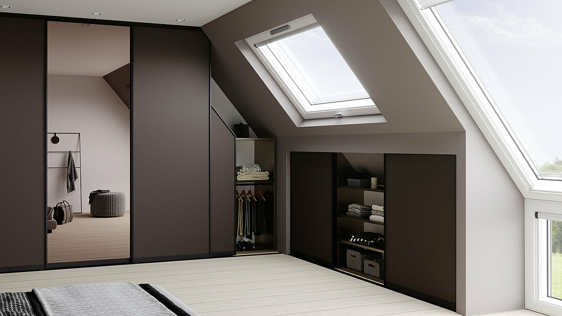 sloping ceiling fitted wardrobe